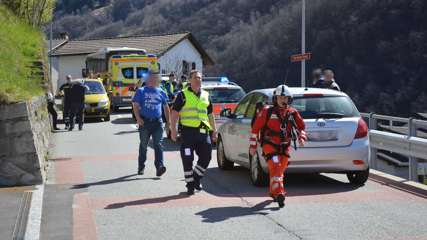 Soccorritori all'opera