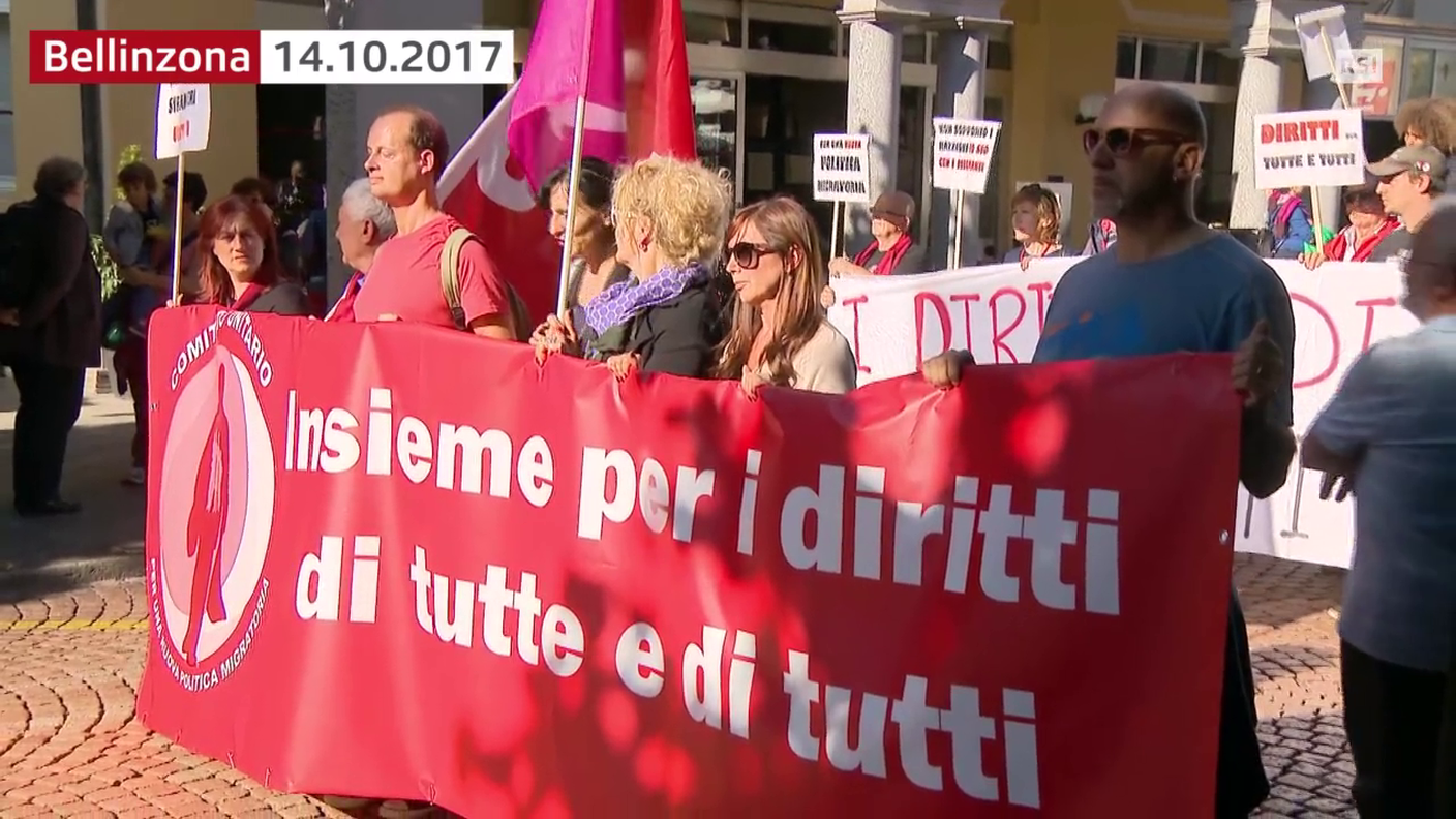 Una marcia contro il razzismo a Bellinzona