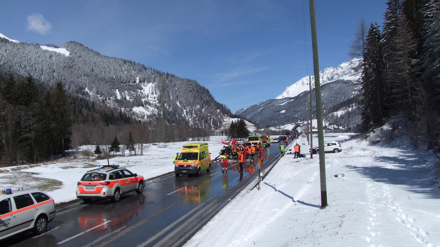 L'intervento dei soccorritori