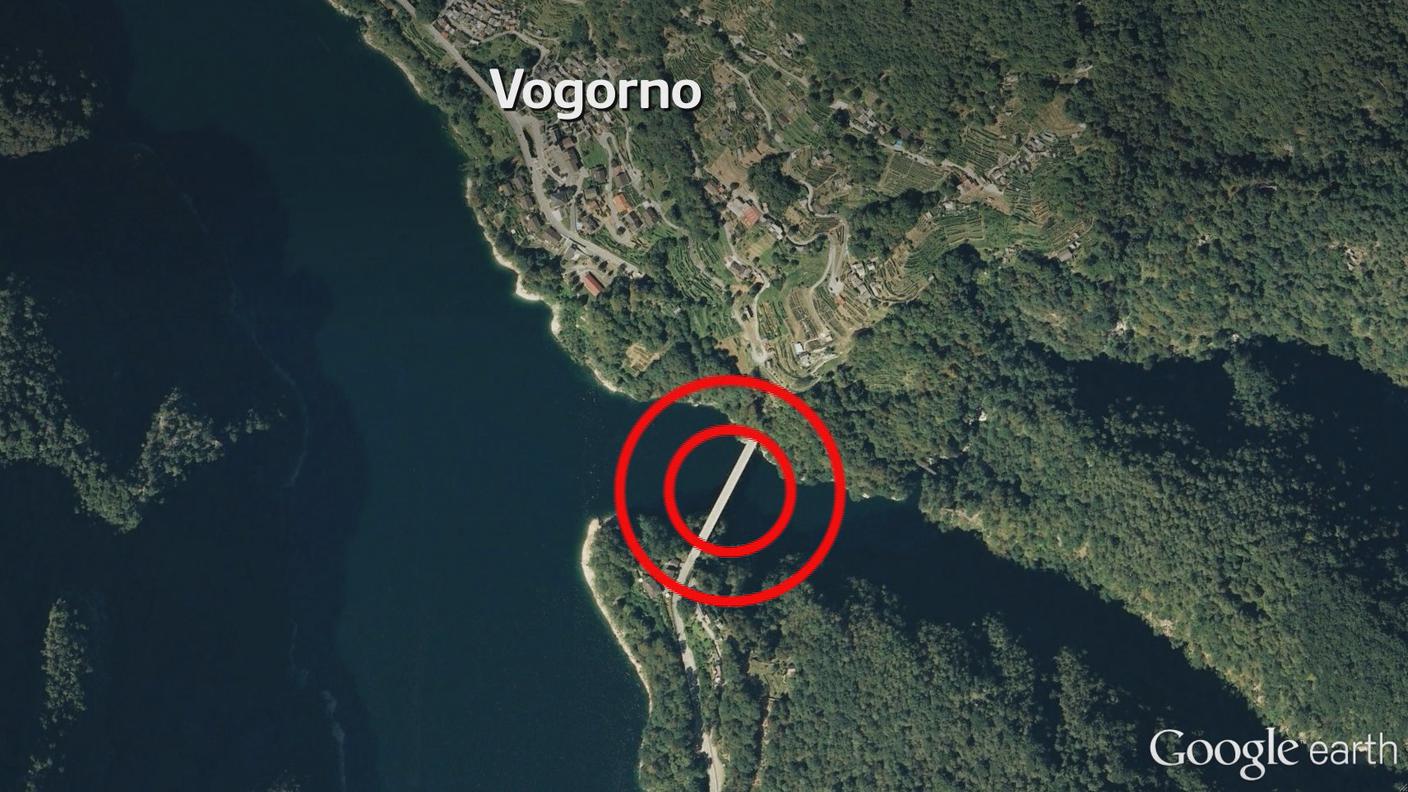 Il luogo in cui il centauro ha perso il controllo della moto