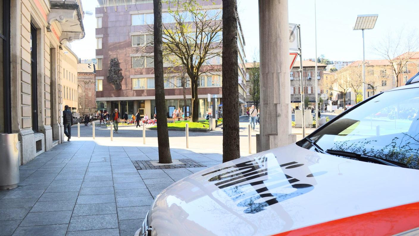 L'area chiusa al traffico del falso "allarme bomba"