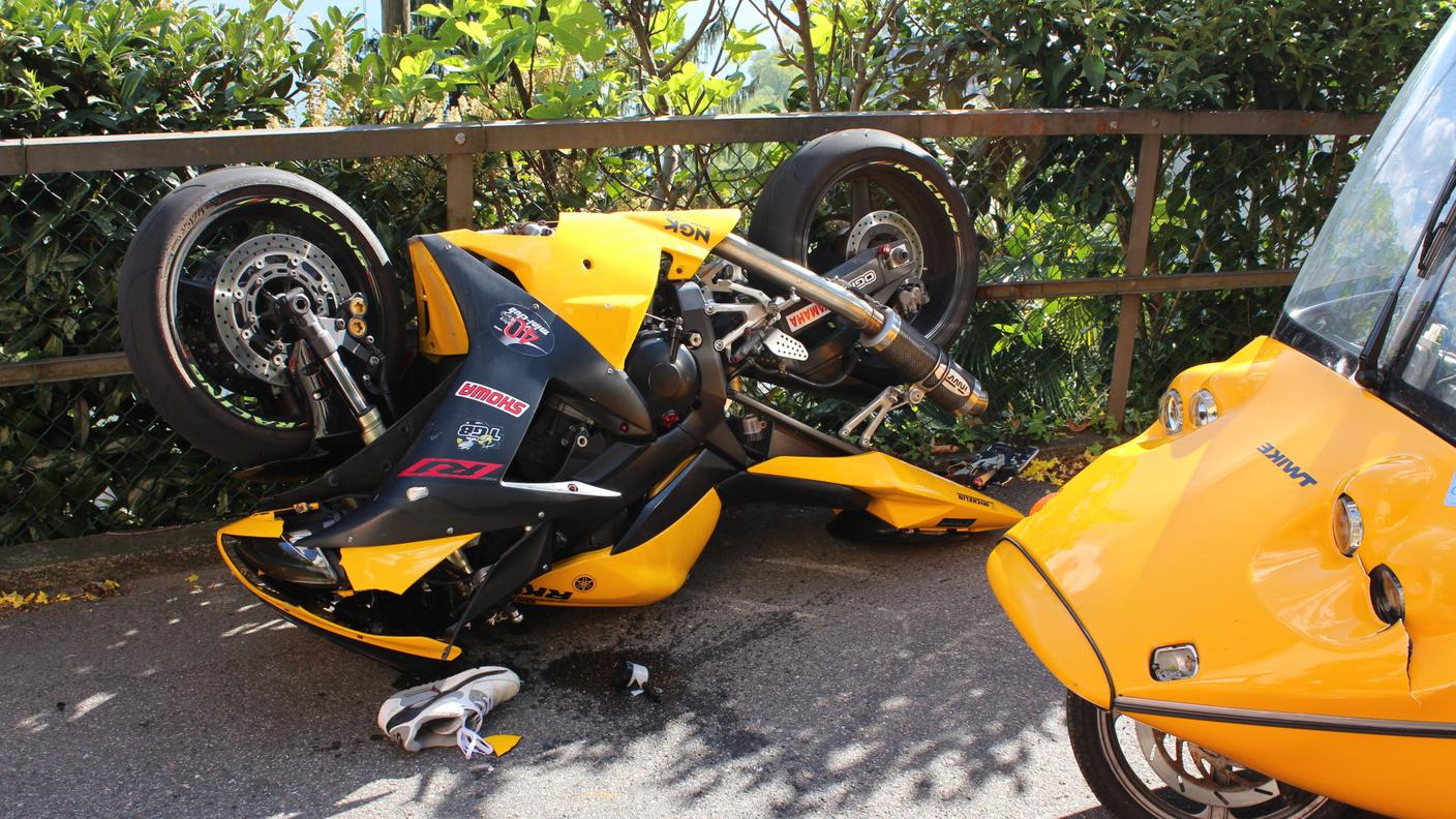 Ad avere la peggio il motociclista