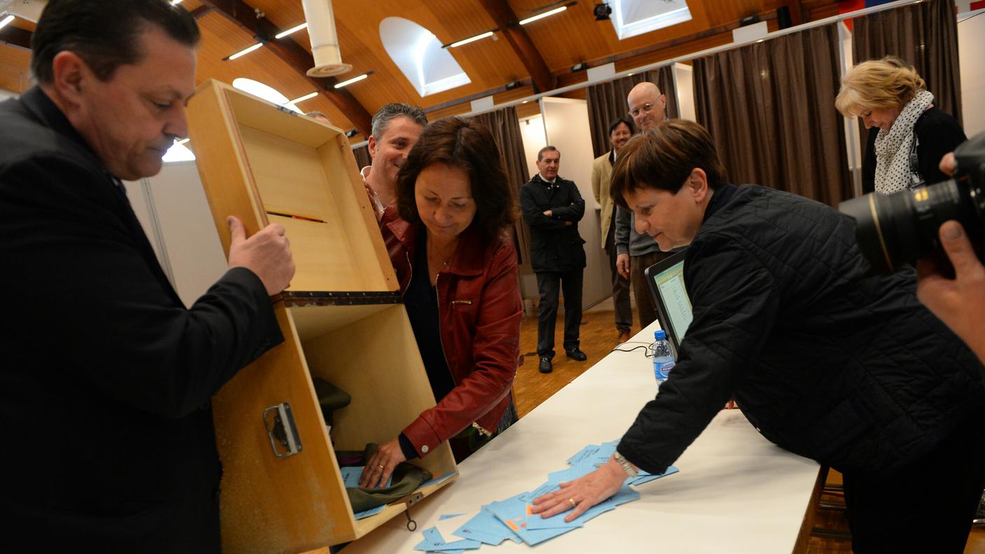 Mendrisio, diopo la chiusura dei seggi