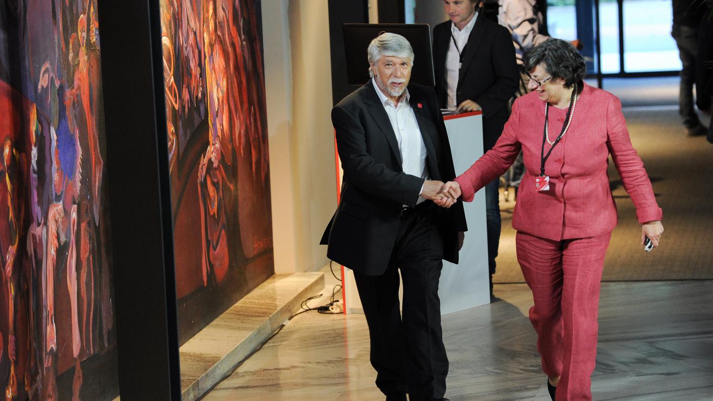 L'arrivo del presidente socialista Lurati
