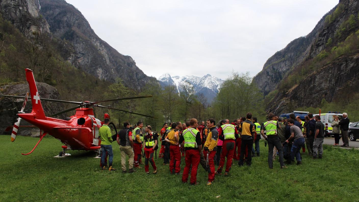 I soccorritori che hanno partecipato alle ricerche