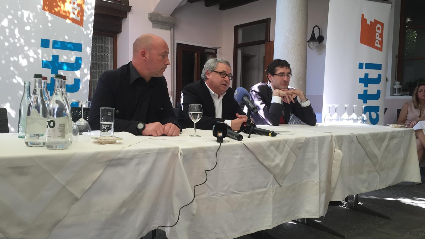 Giovanni Jelmini durante la conferenza stampa