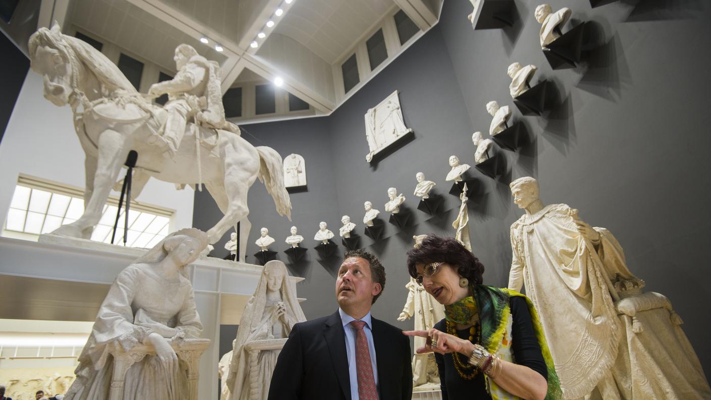 Uno scorcio dell'esposizione nella nuova struttura del Museo