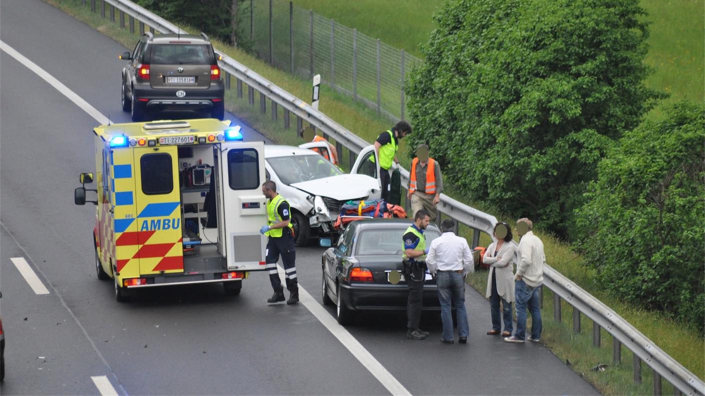 Il traffico è rimasto perturbato per circa mezz'ora