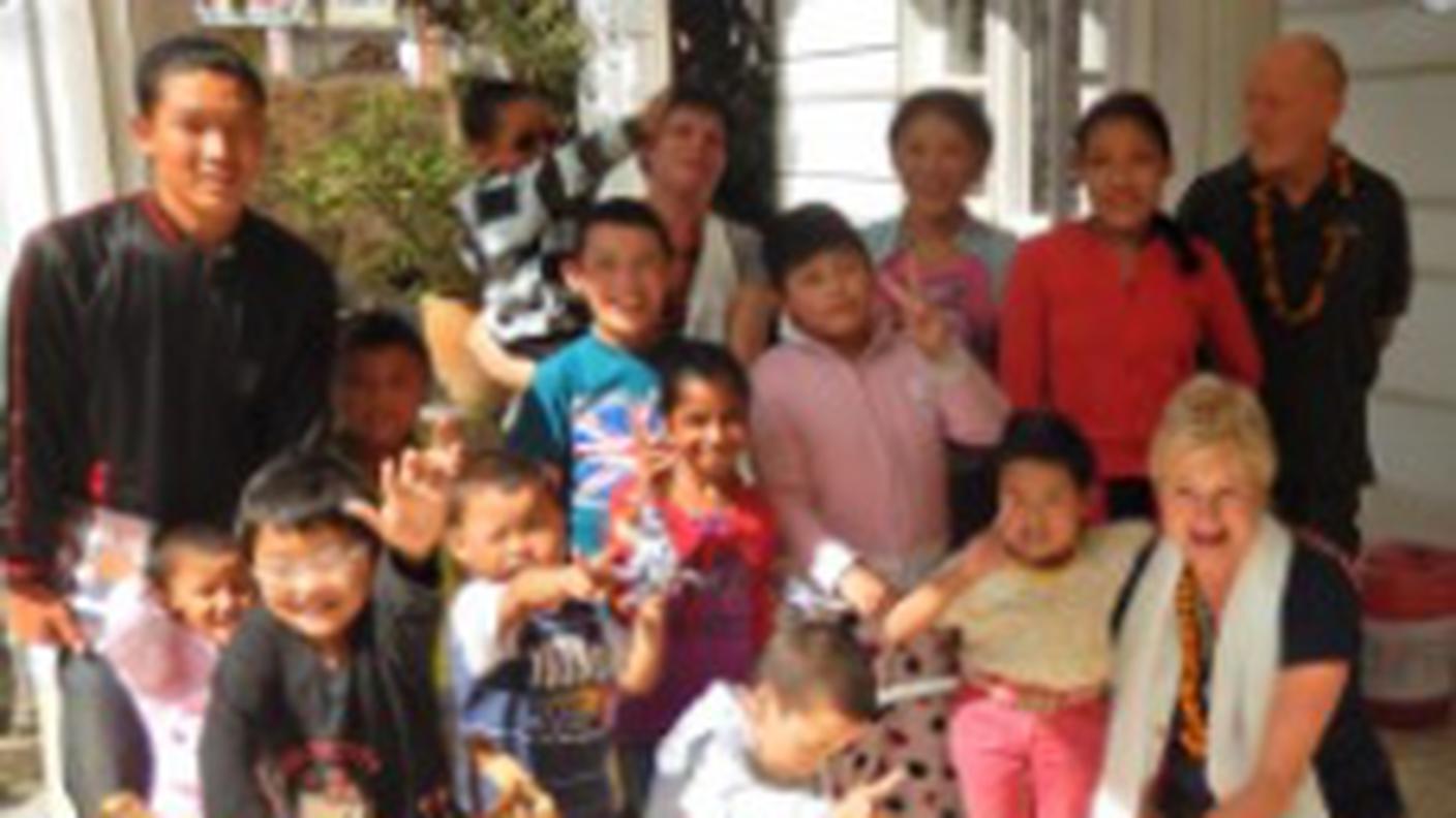 Un'immagine delle attività di el Volcan in Nepal, l'accoglienza di bambini poveri