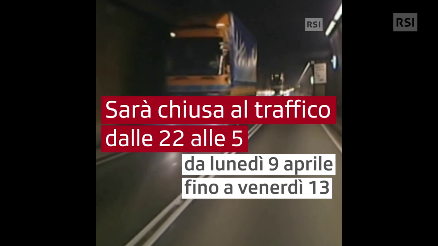 S. Gottardo chiuso per 4 notti