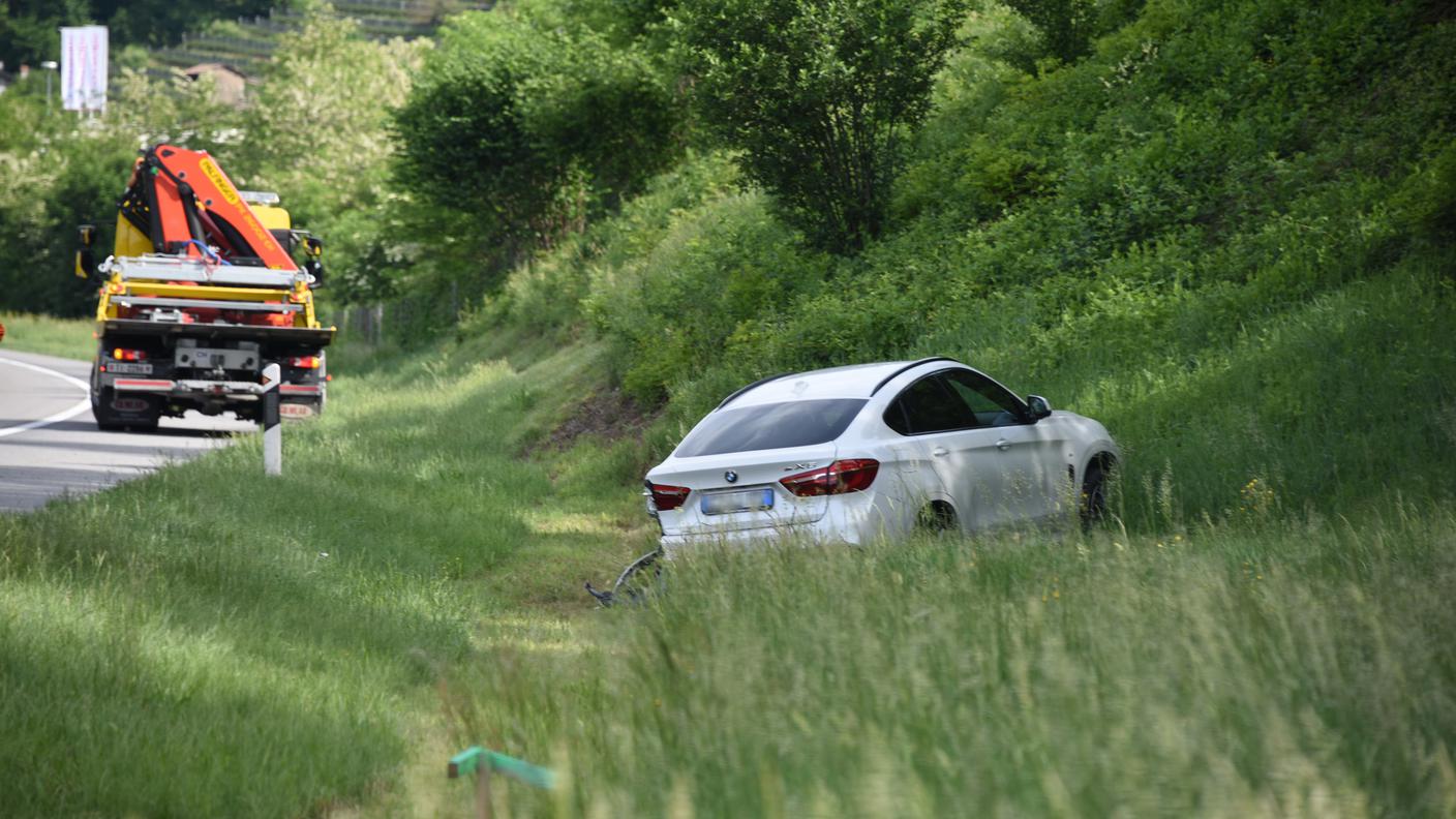 L'automobile uscita di strada