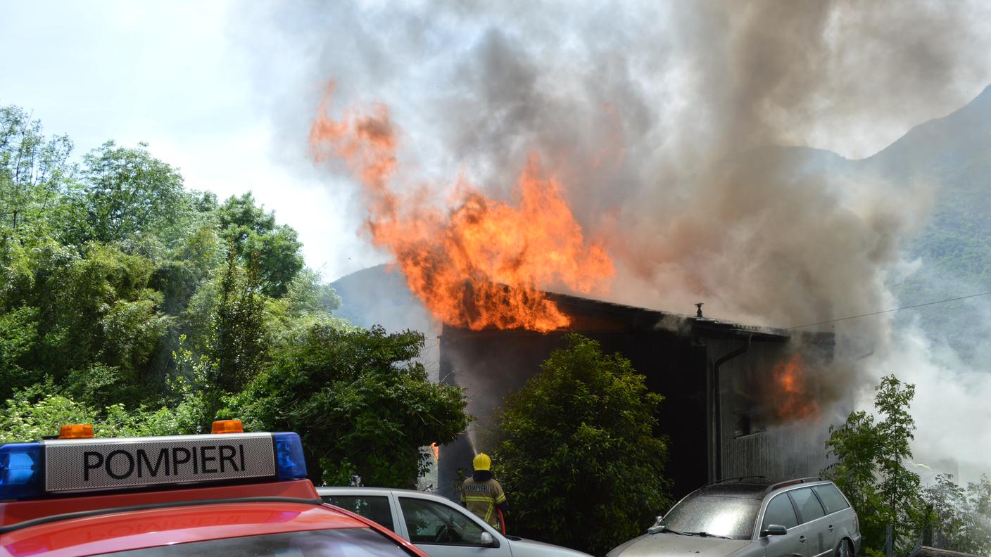 Il luogo dove si è sviluppato l'incendio