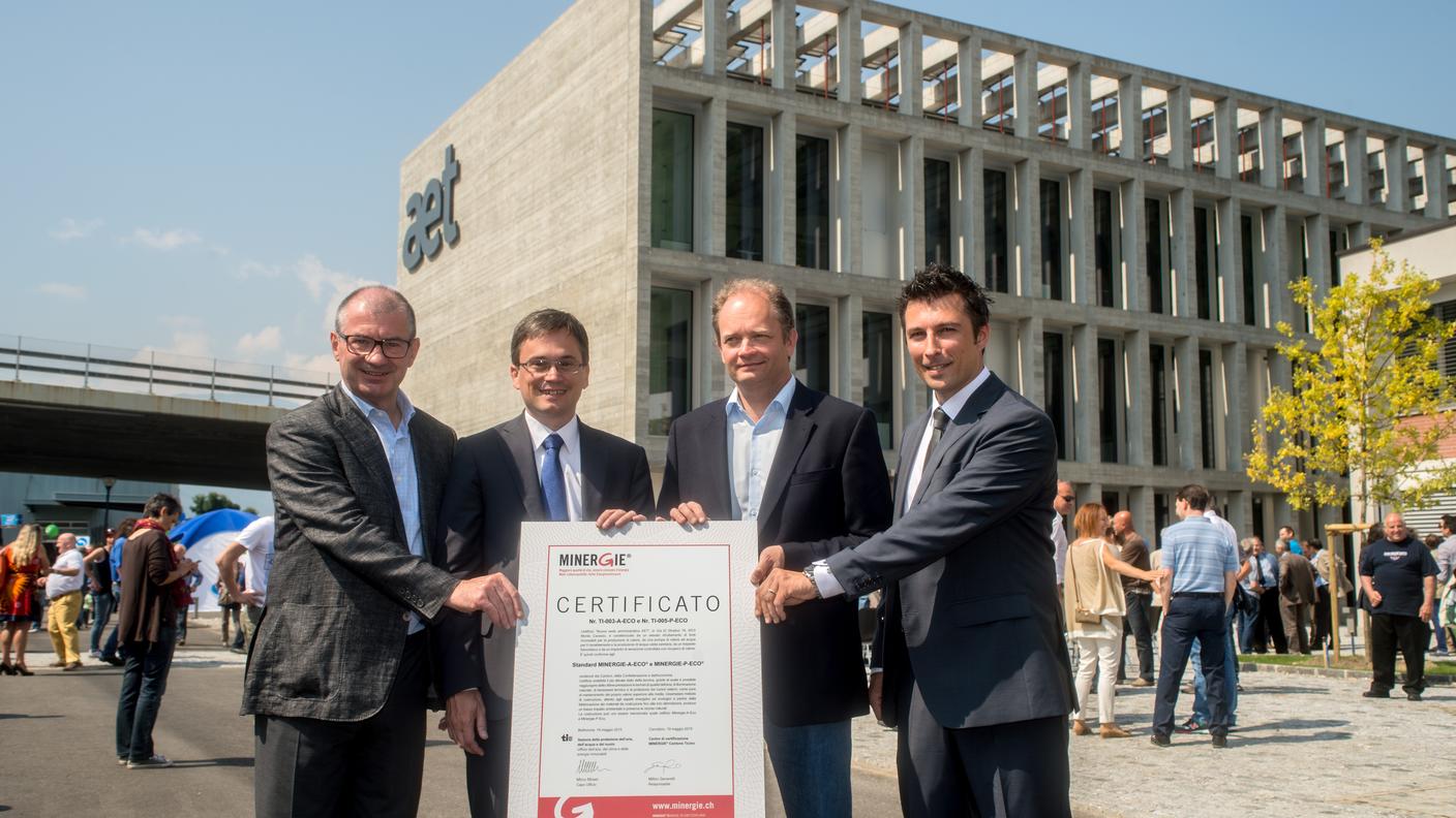 I vertici di AET con il consigliere di Stato Vitta