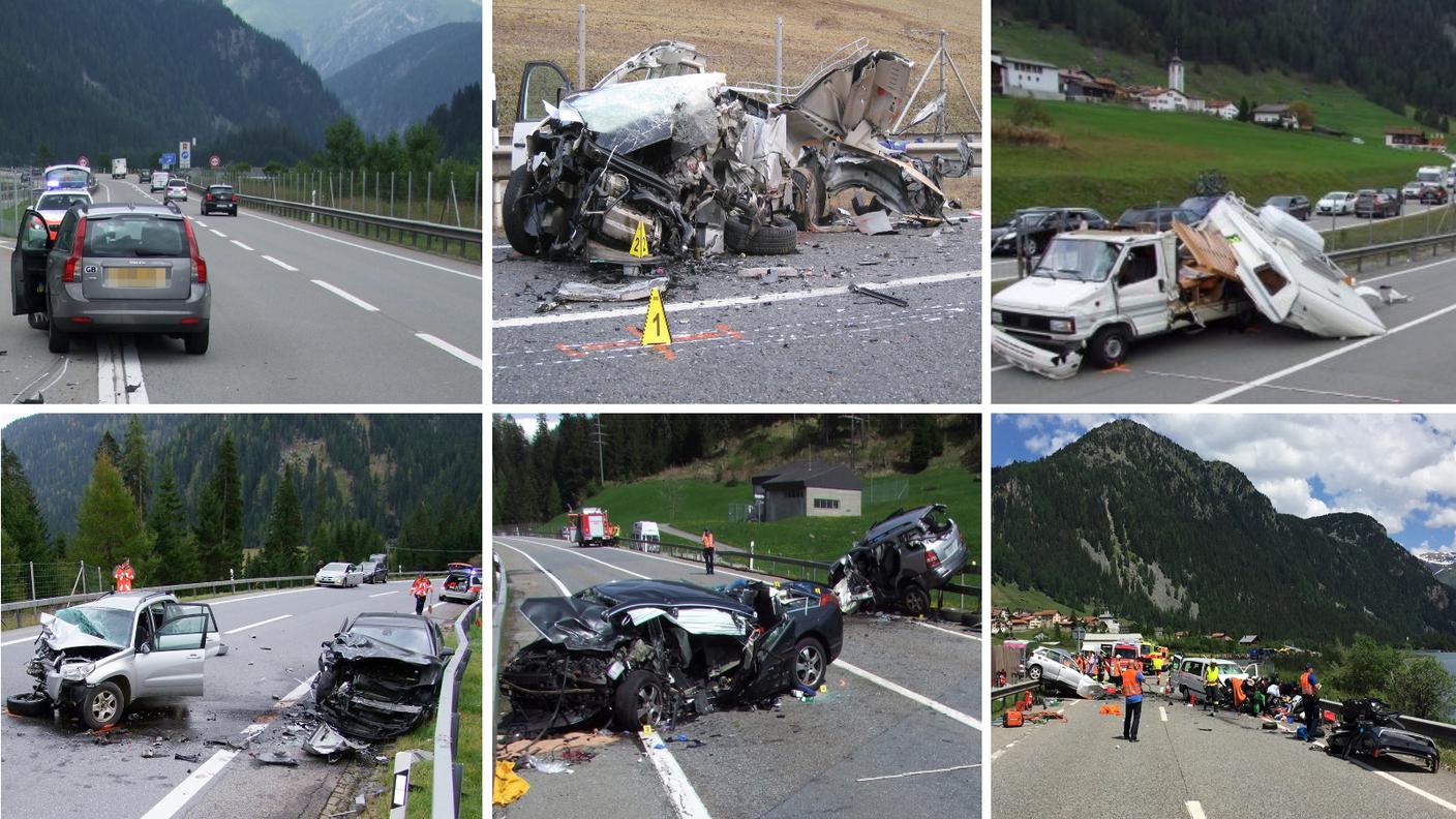 Sei degli incidenti avvenuti a Sufers dal 2011 al 2015