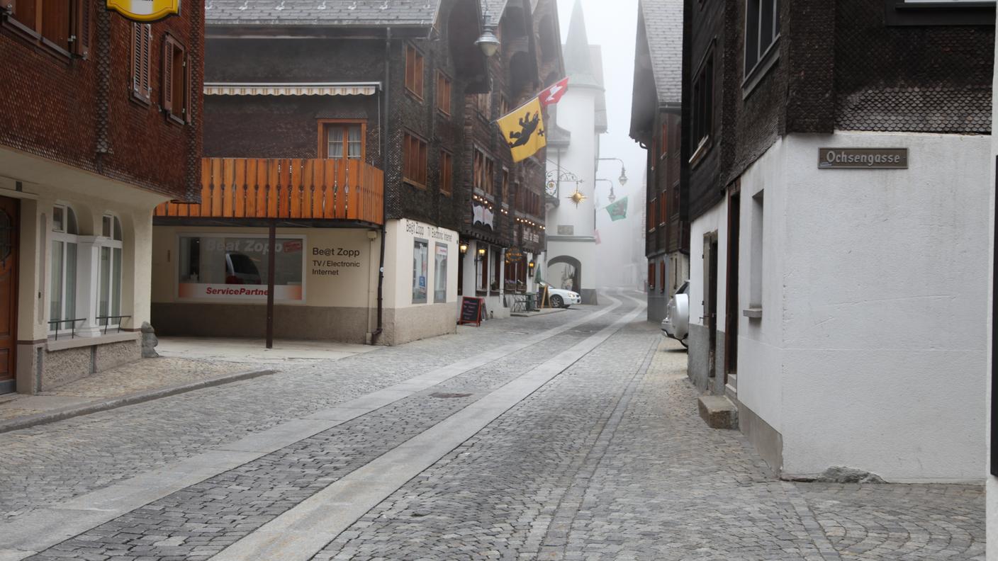 Andermatt senza un'anima viva