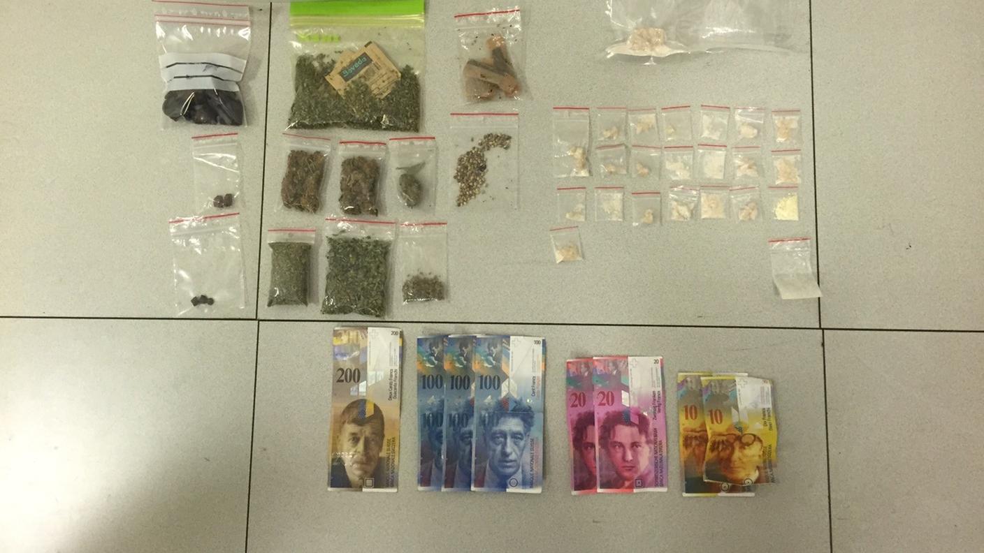 Droga e soldi sequestrati in Malcantone