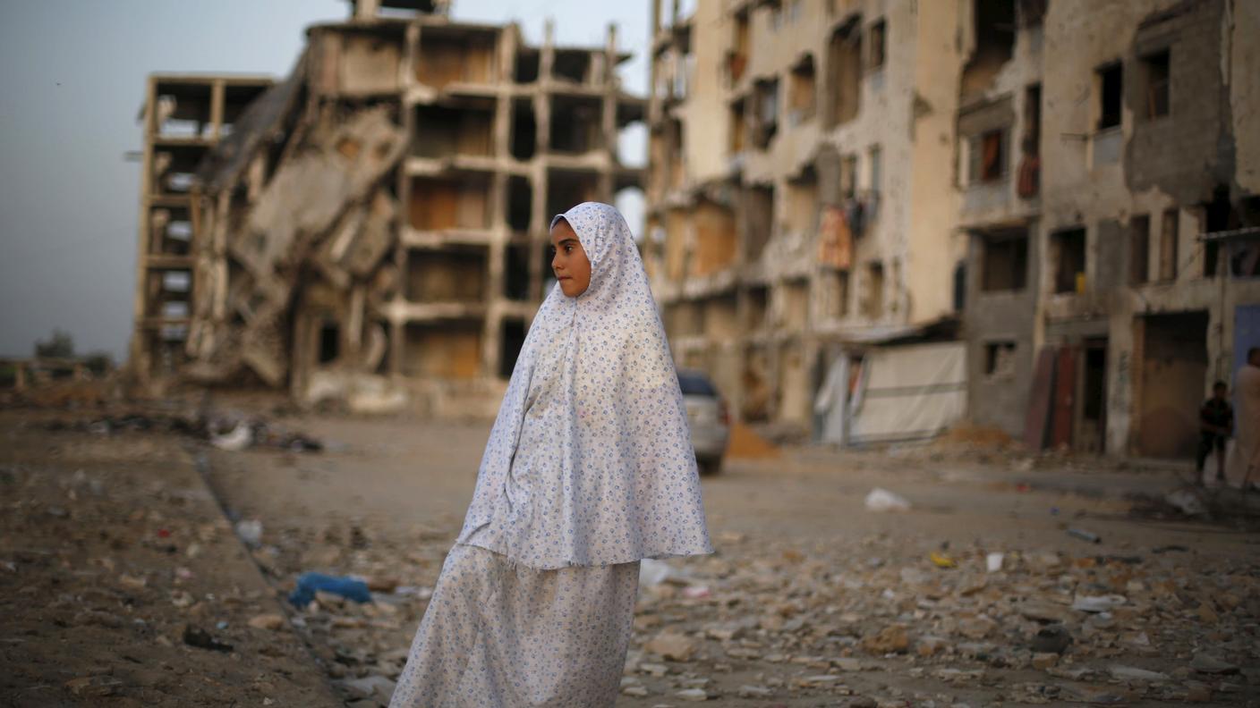 Bimba tra le vie di Gaza