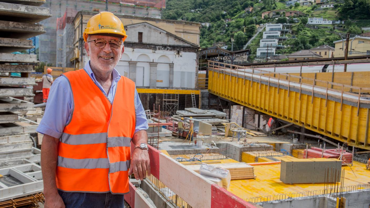 Il responsabile del cantiere Vincenzo Brenna