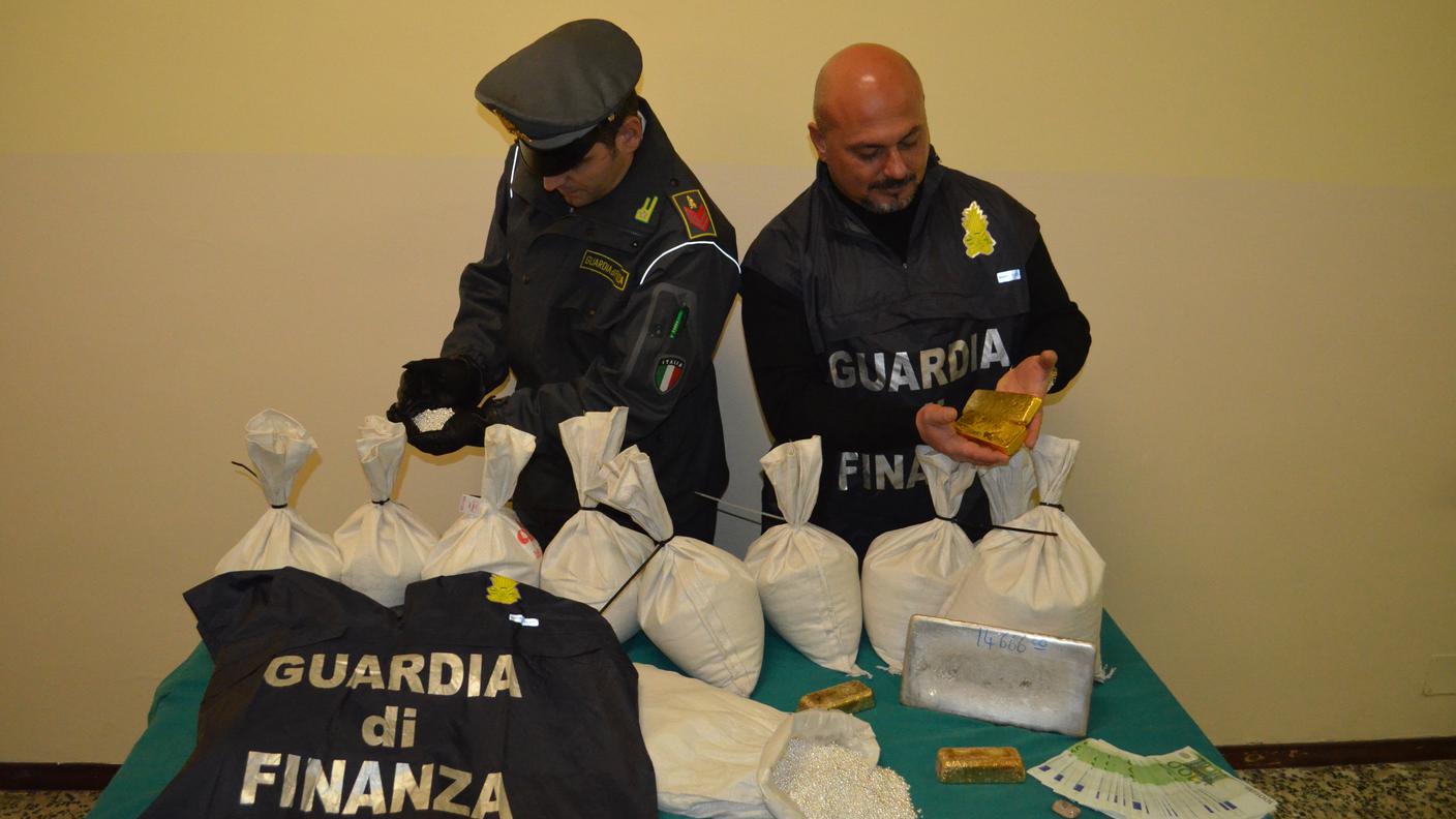 L'oro sequestrato