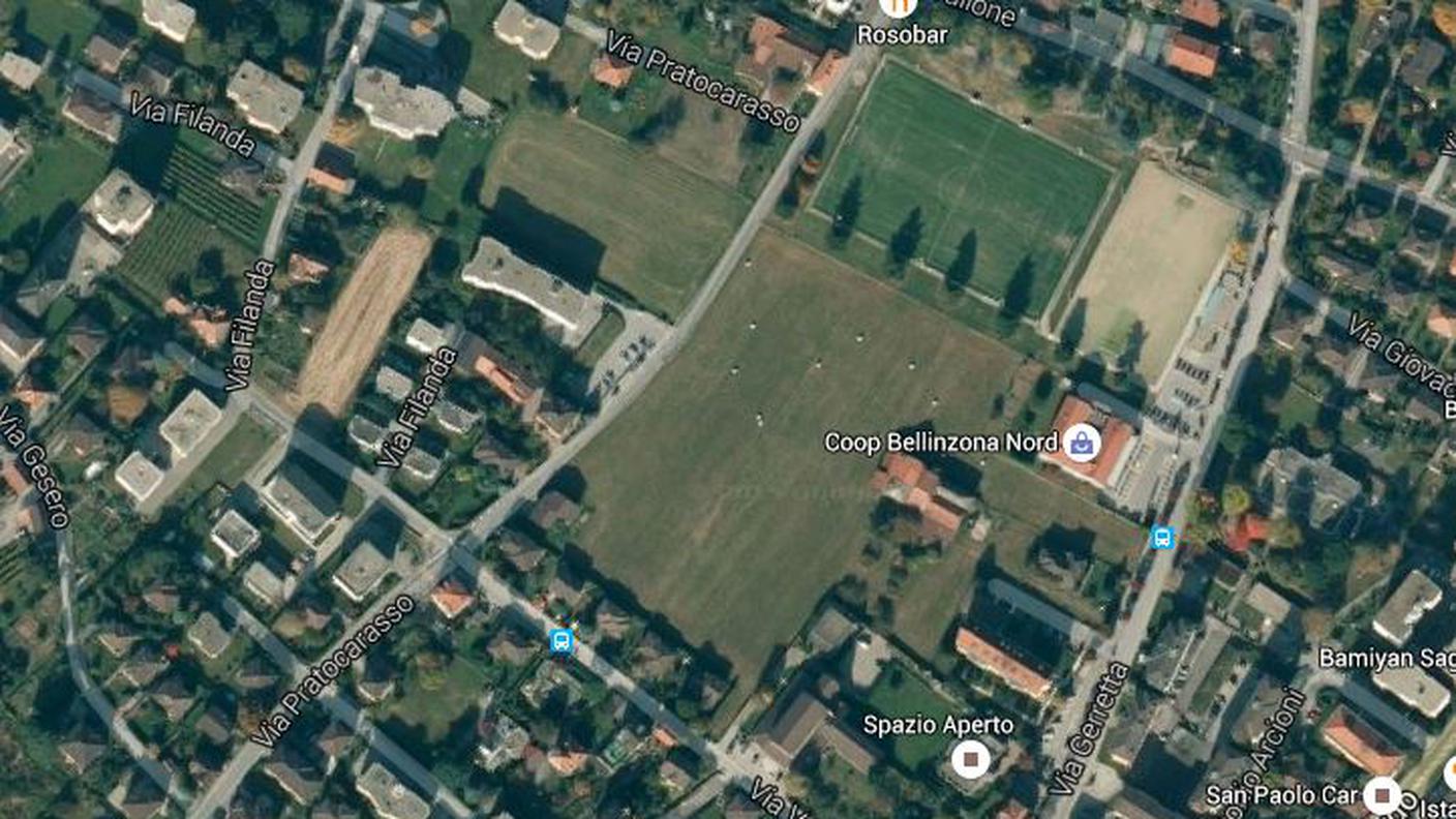 L'area in cui sorgerà il nuovo quartiere