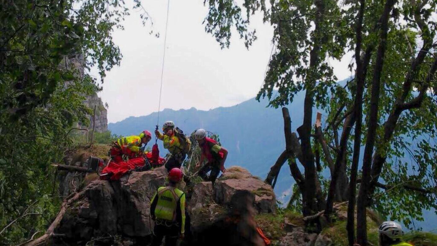 E' intervenuto il soccorso alpino