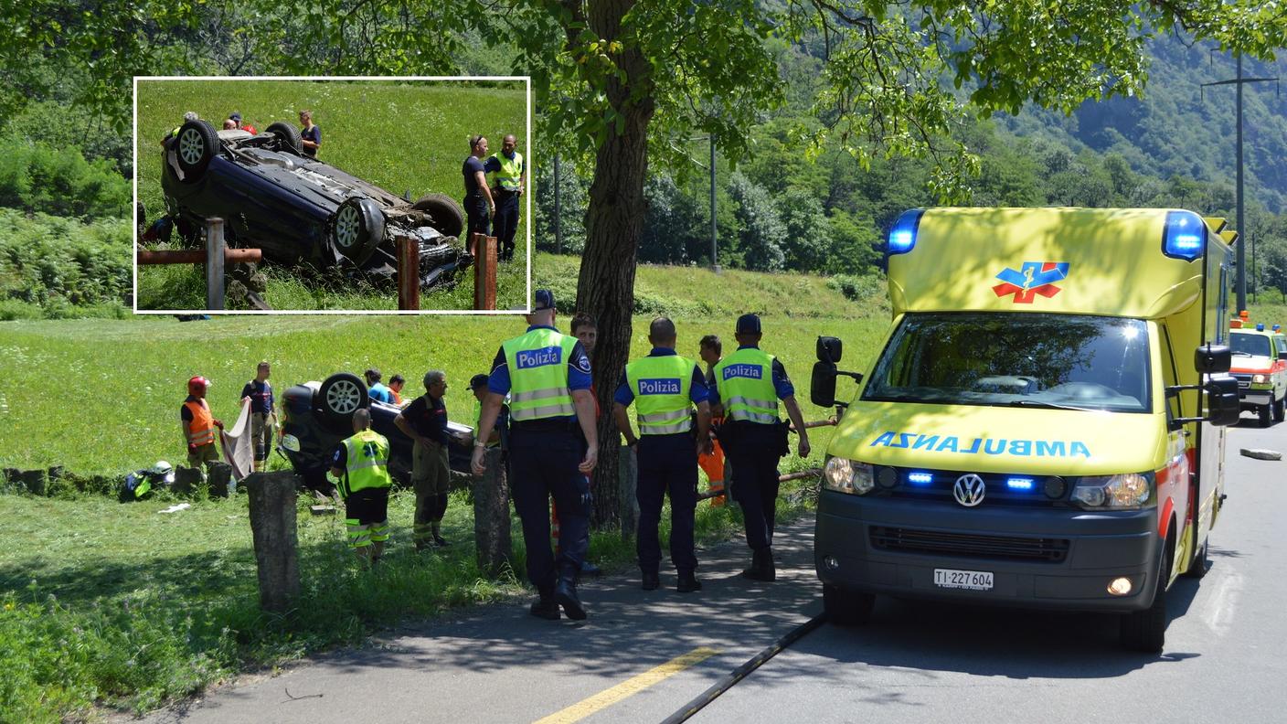 Il luogo dell'incidente e la vettura coinvolta