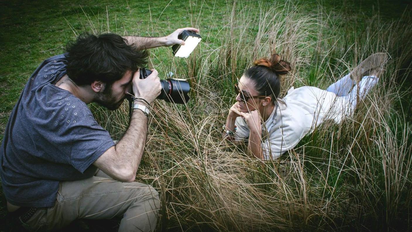 Durante un fotoshooting