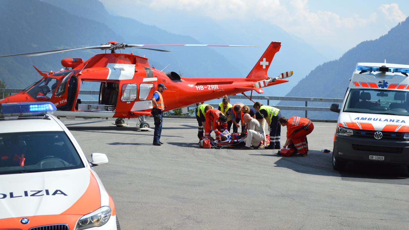 Elitrasportato dalla REGA a Lugano