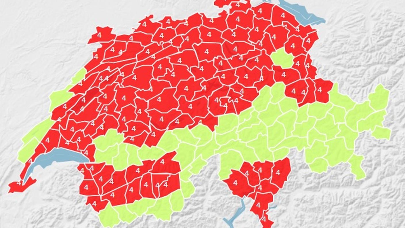 La carta svizzera dei pericoli 