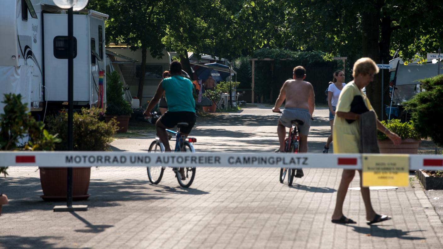 Alcuni ospiti del camping di Muzzano