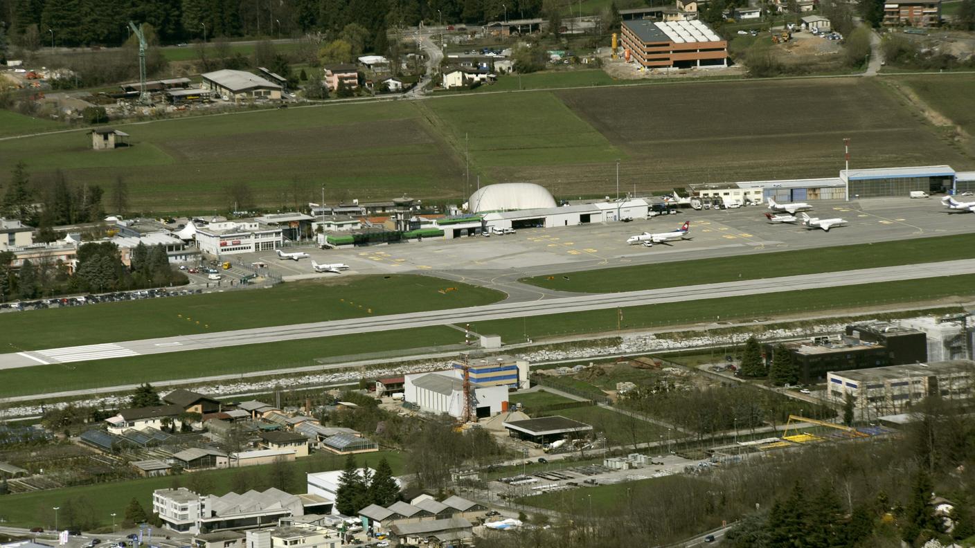 Il velivolo è posteggiato ad Agno