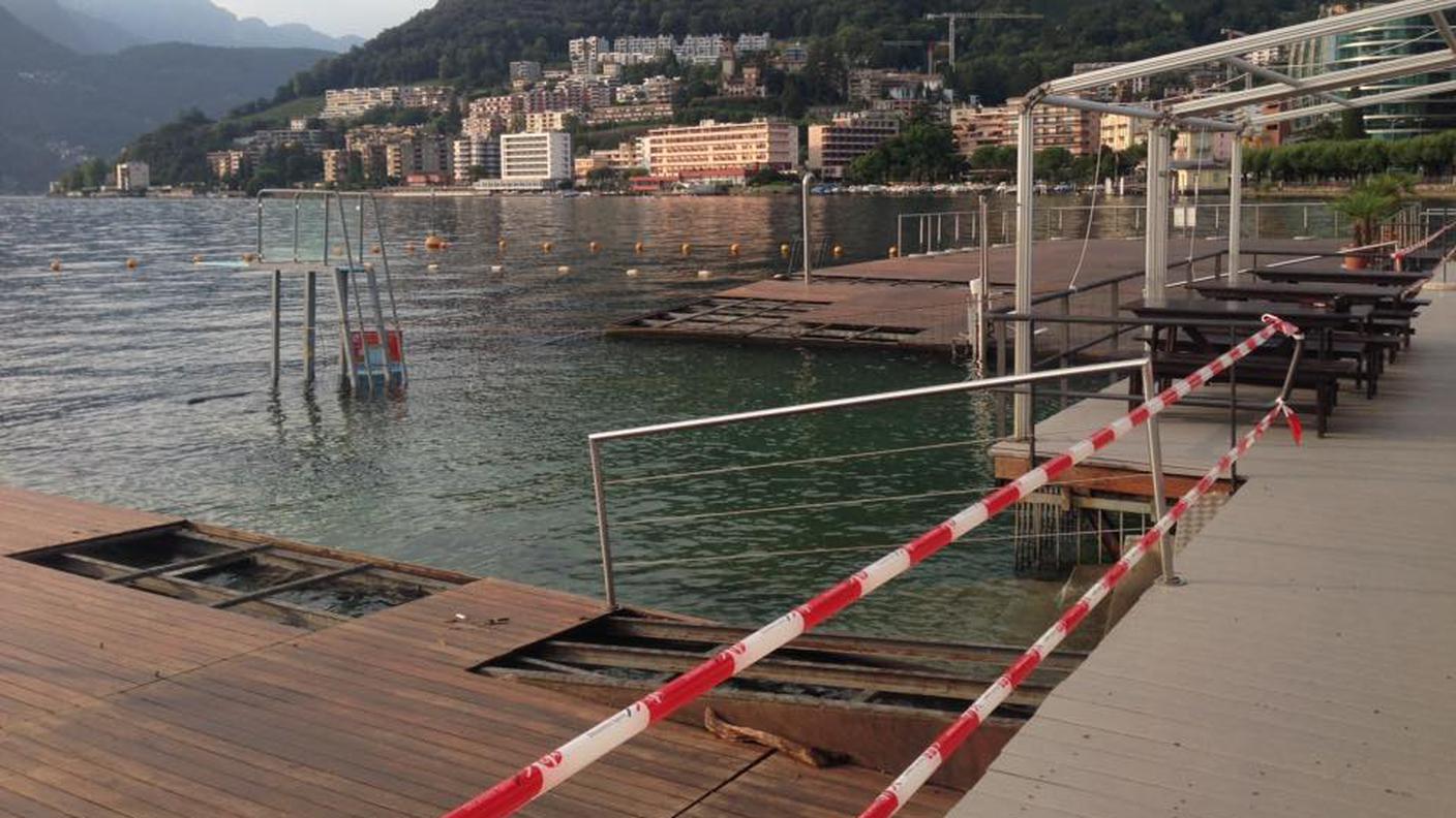 I danni subiti dal bagno pubblico