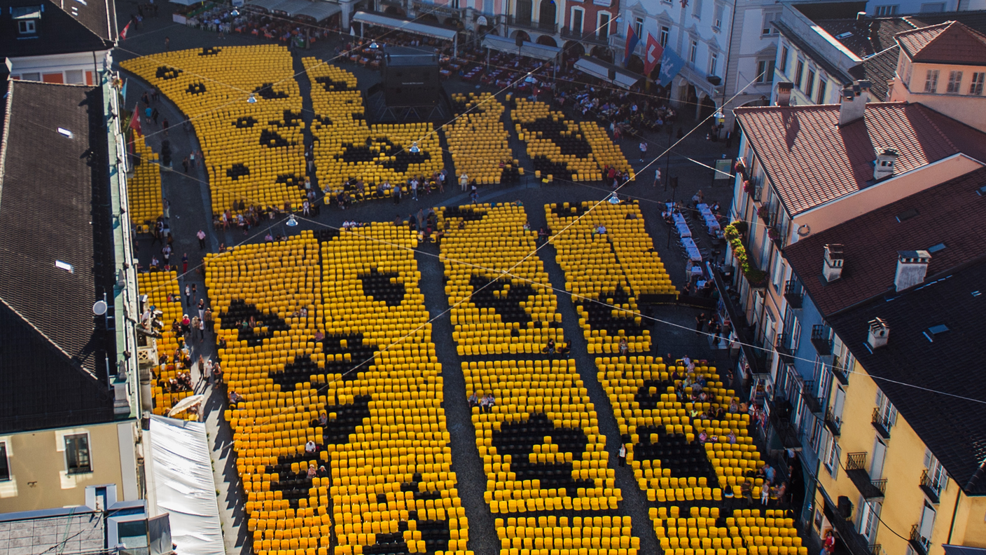 Visione aerea della Piazza, foto dell'edizione 2014