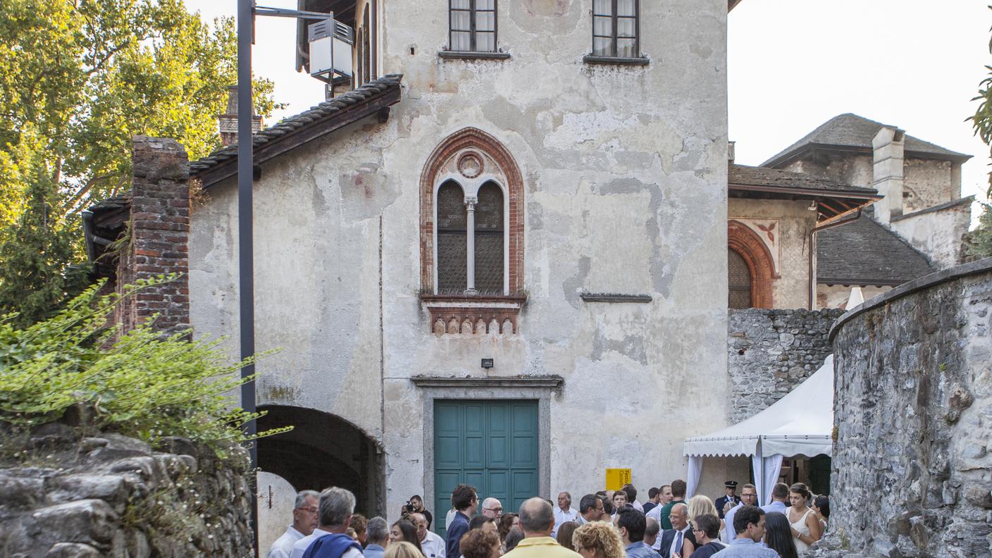 Il ricevimento si è tenuto al Castello Visconteo