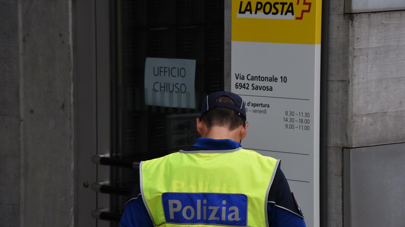 L'Ufficio postale preso di mira dal rapinatore