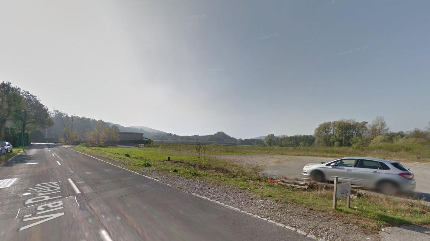 Vista su parte del terreno sul quale si potrà costruire