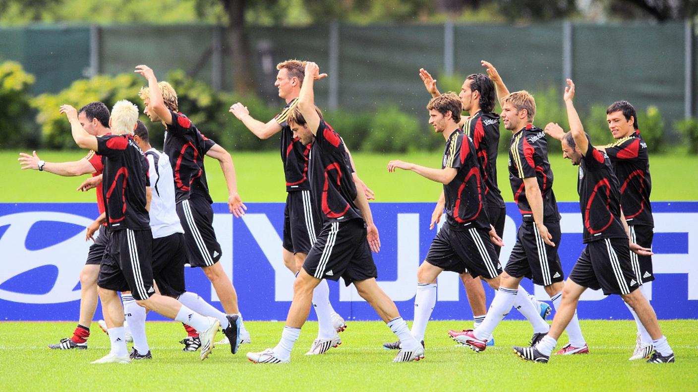 Gli allenamenti a Tenero della nazionale tedesca nel 2008