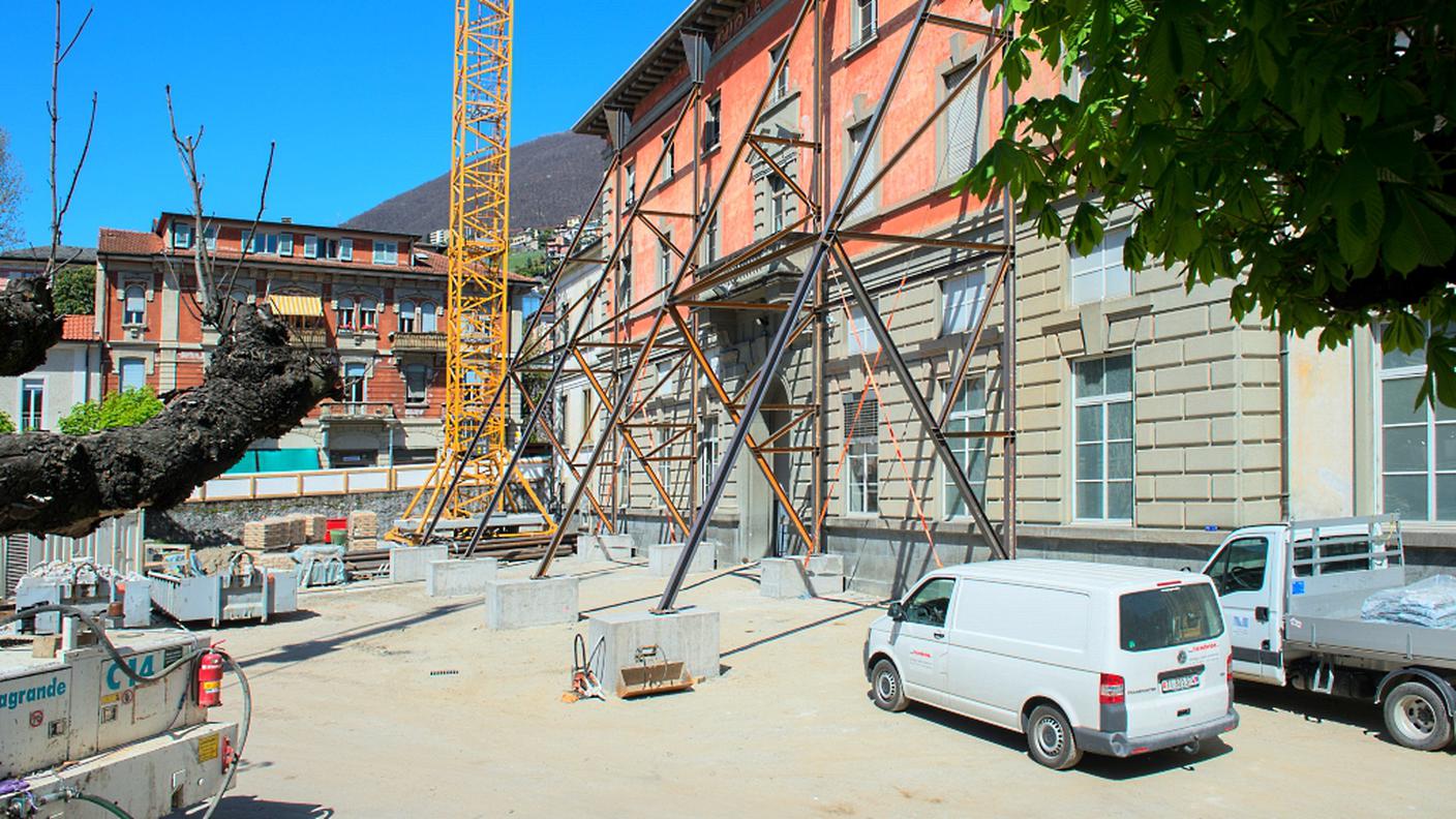 Il cantiere a Locarno