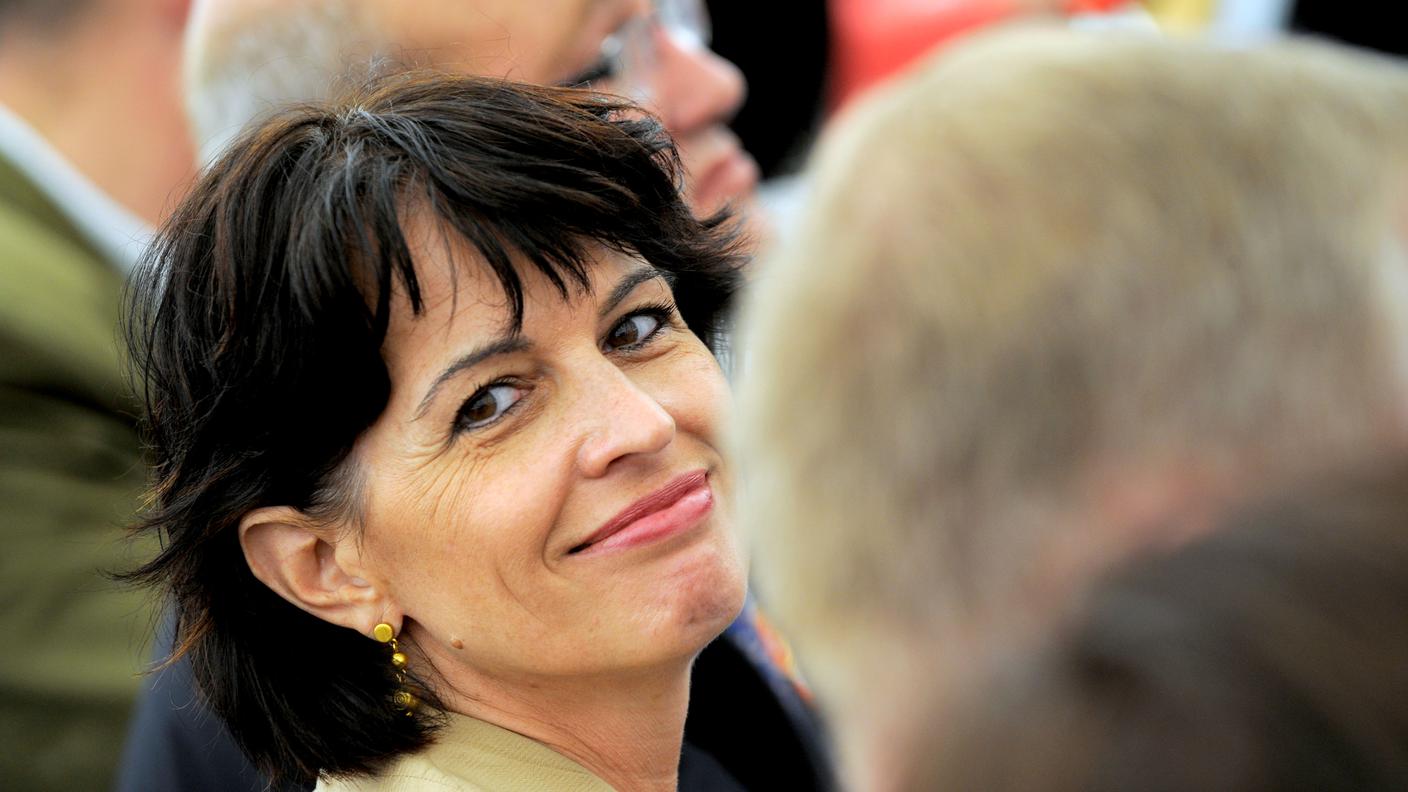 Doris Leuthard sul San Gottardo