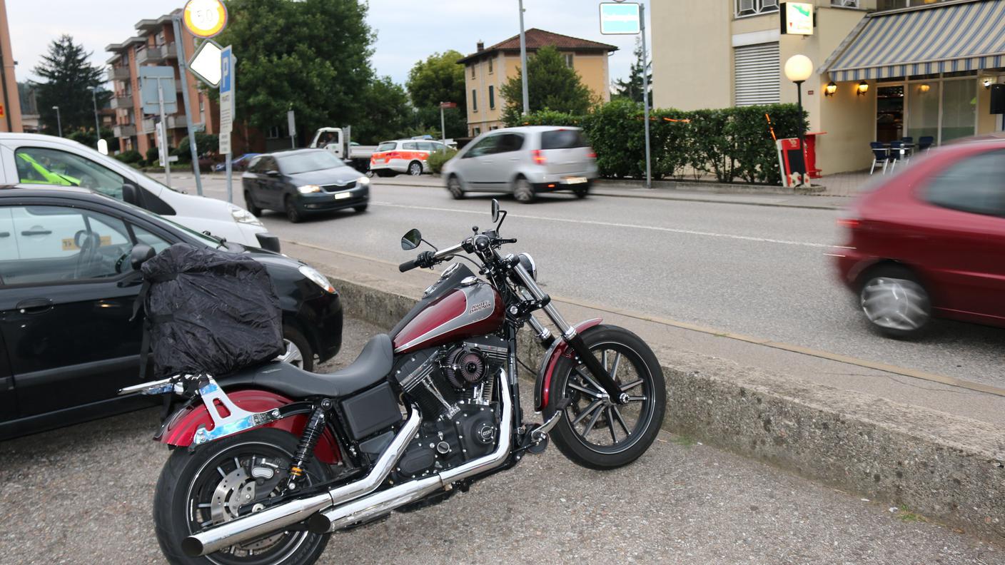 La moto dell'incidente di Lamone