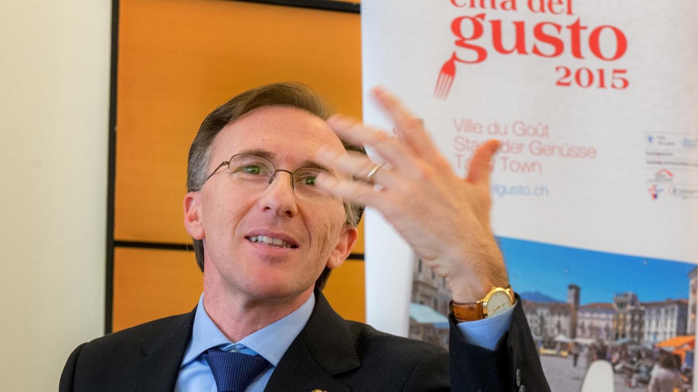 Paolo Basso, padrino della manifestazione, in occasione della presentazione in marzo