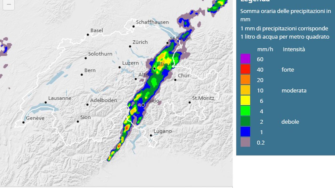 L'intensità delle precipitazioni