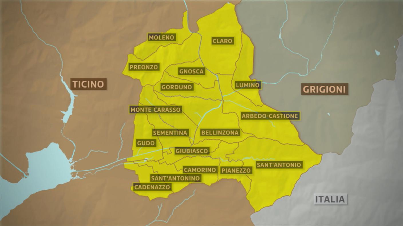 La mappa dei 17 comuni coinvolti nell'aggregazione