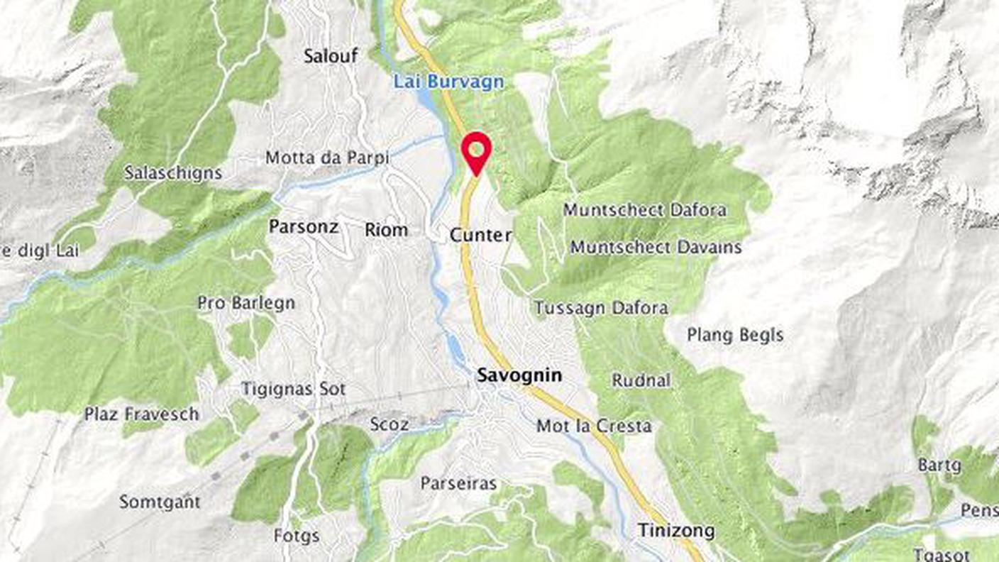 La zona in cui è avvenuto l'incidente