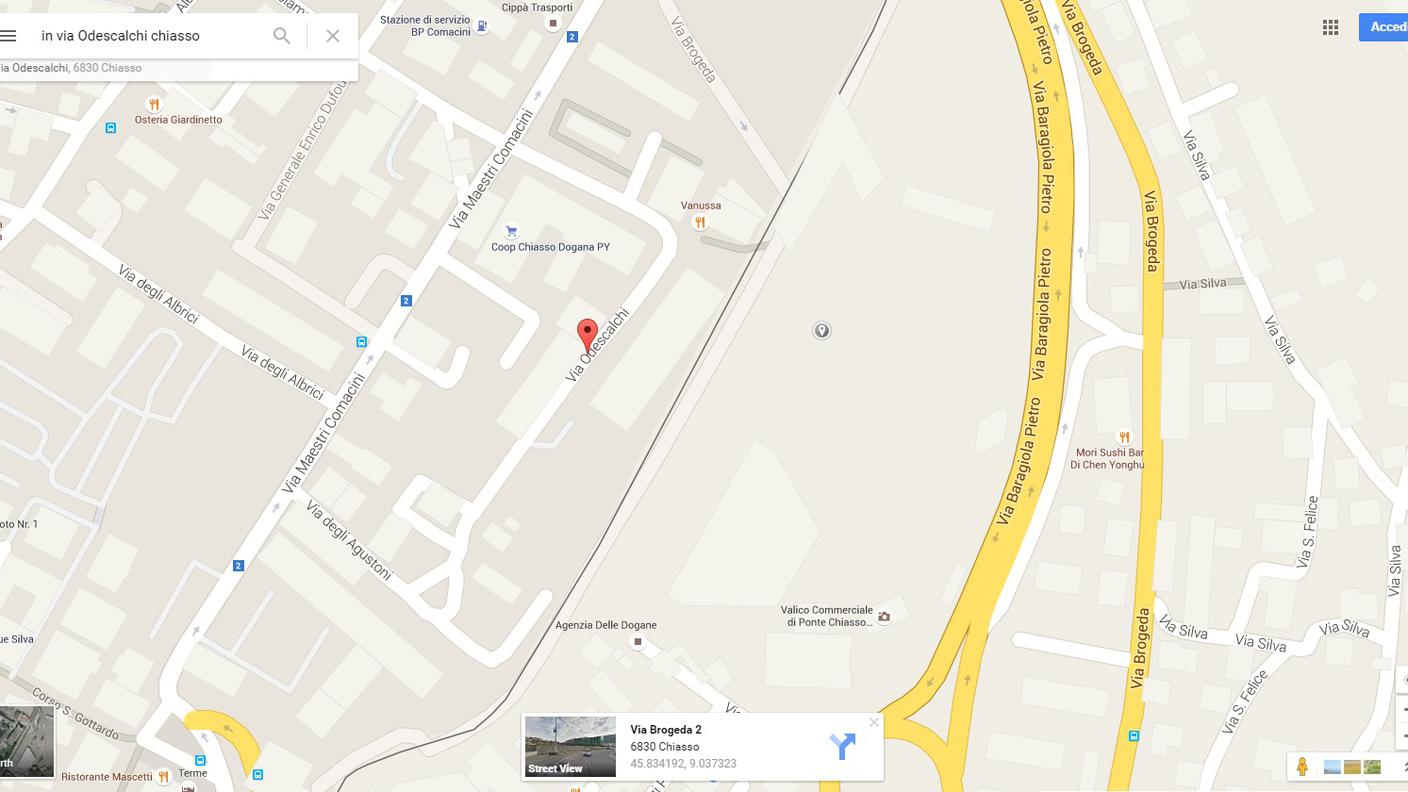 Via Odescalchi a Chiasso