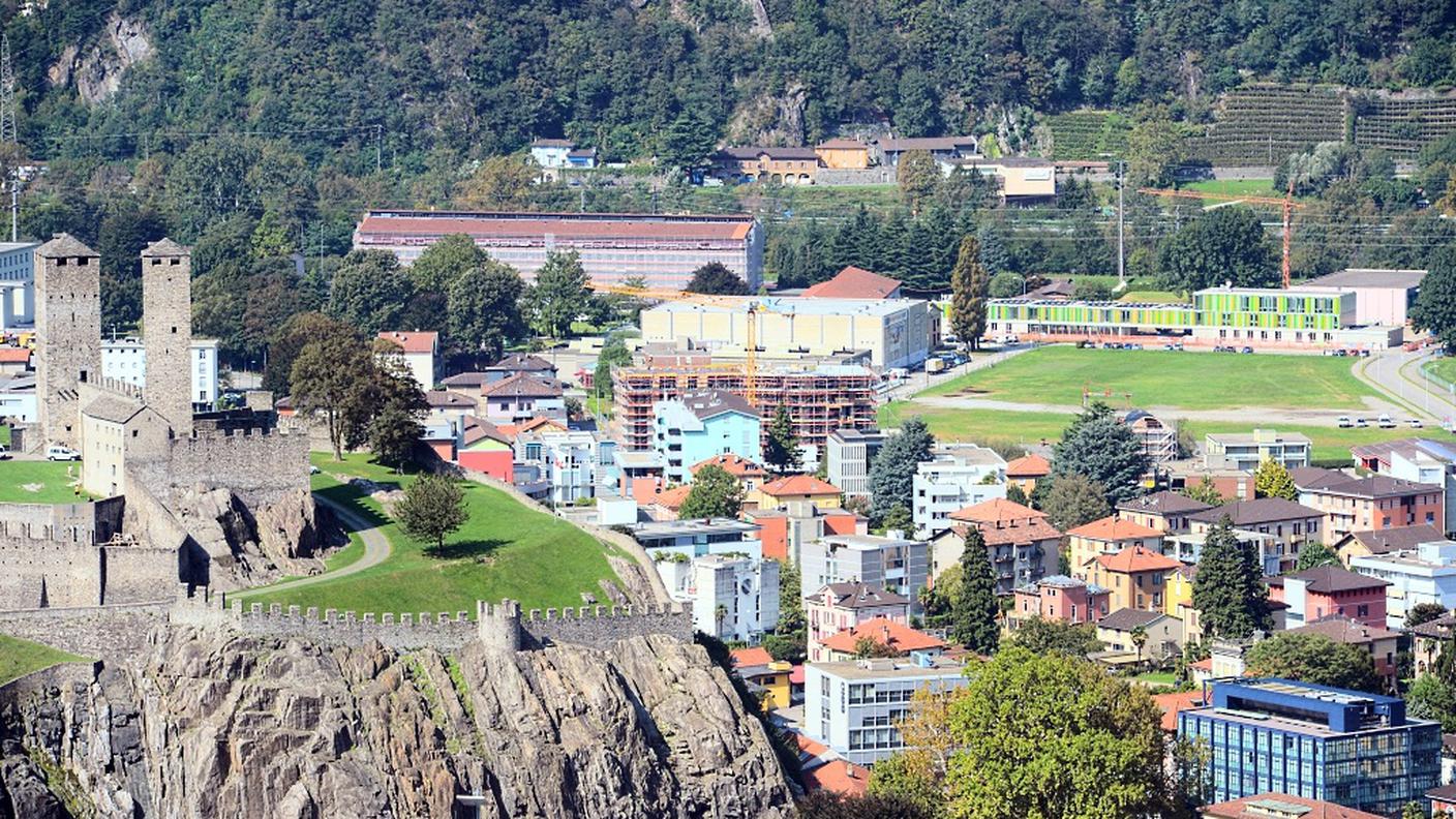 Una veduta di Bellinzona