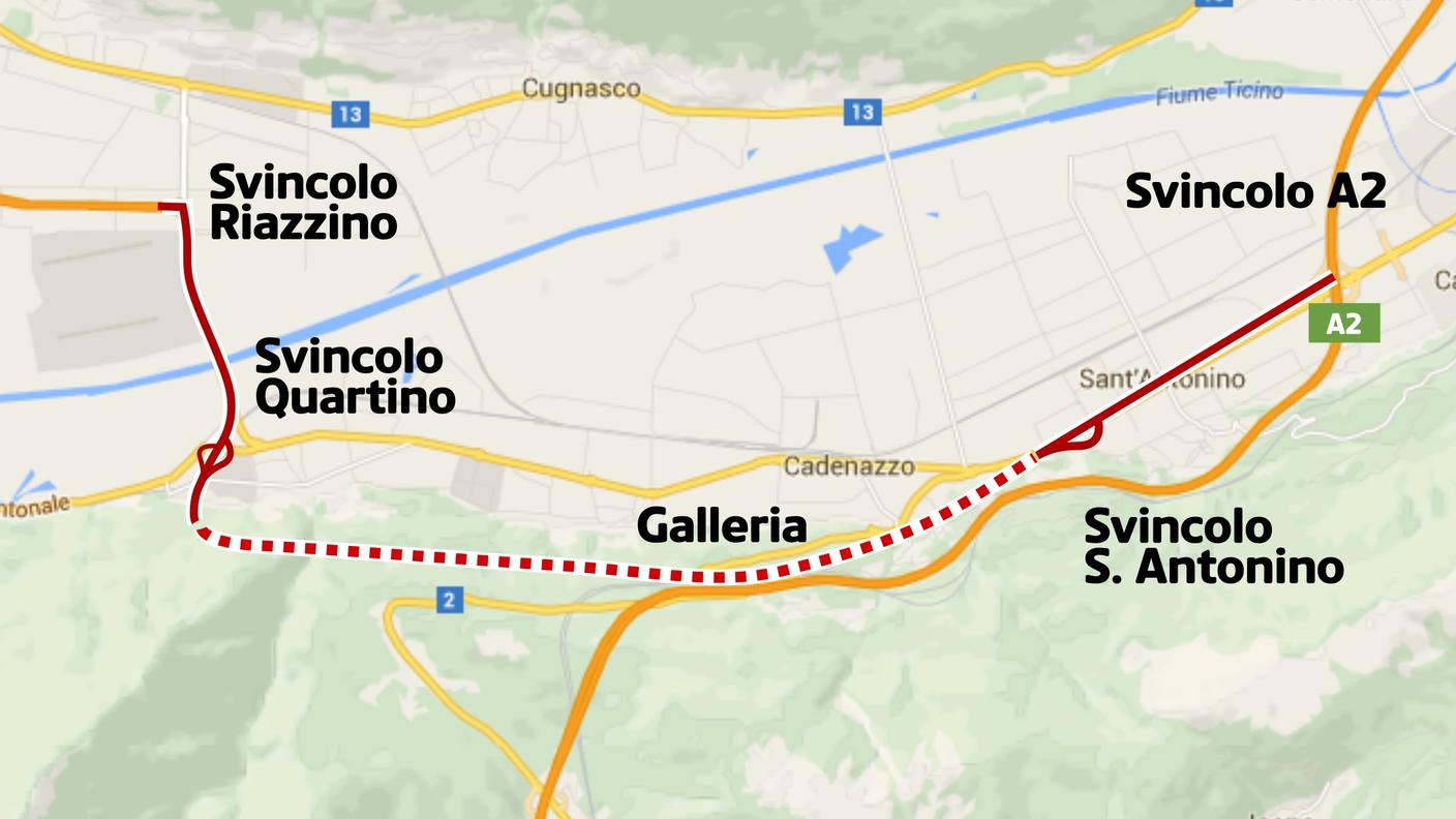 Svincolo, galleria, svincolo