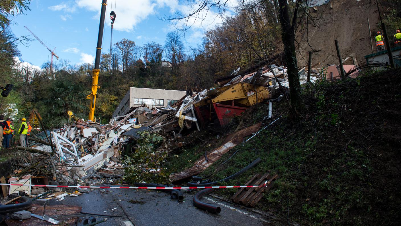 Un'intera palazzina di due piani è stata spazzata via