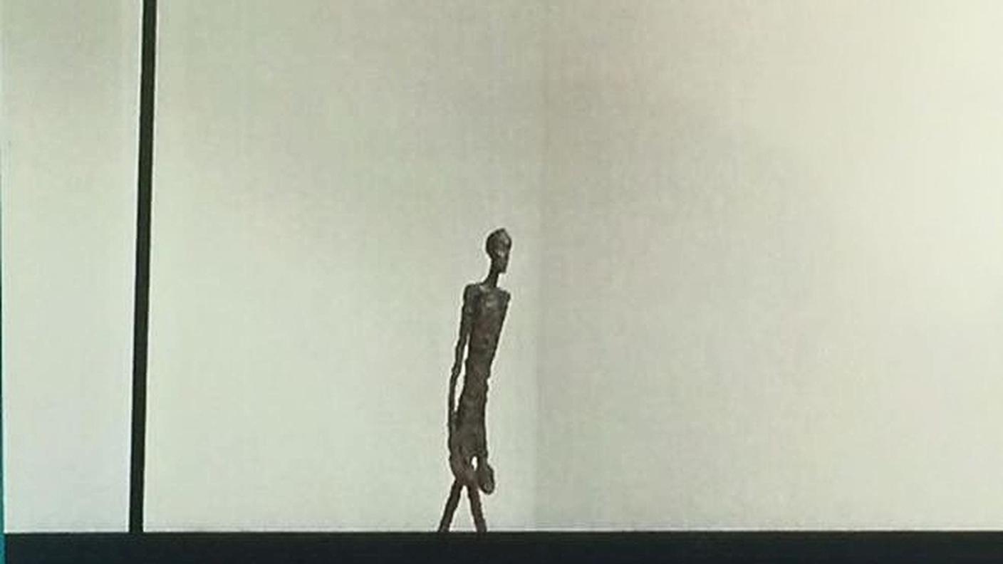 L'Homme qui marche di Giacometti, esposto al LAC