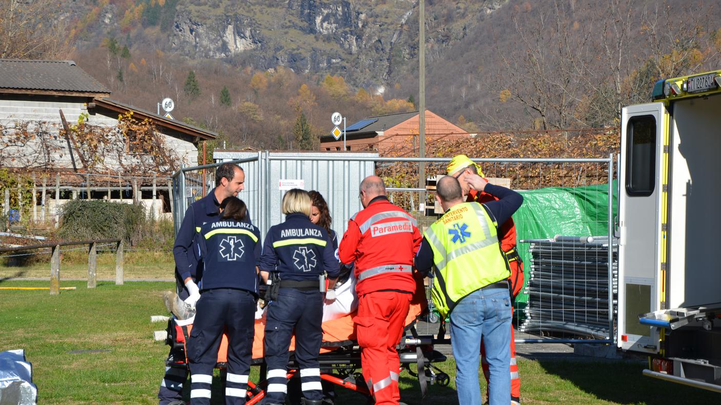 L'intervento dei soccorritori